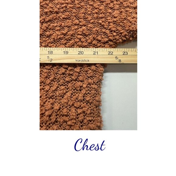 Zenana Outfitters Women’s Rust Textured Sweater Size S - Picture 4 of 5